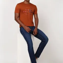 Peter England Casuals Navy Cotton Regular Fit Jeans image 4