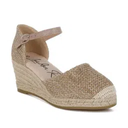 London Rag Women's Beige Espadrille Wedges-image-49