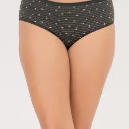Clovia Green Cotton Printed Panties-image-12
