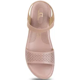 Carlton London Women's Peach Ankle Strap Wedges image 4