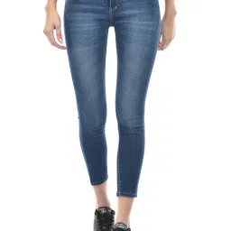 Numero Uno Dark Blue Denim Skinny Fit Mid Rise Jeans-image-87