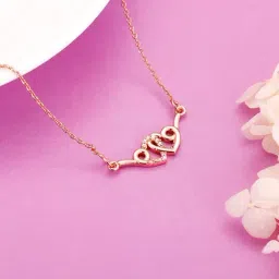 GIVA 925 Sterling Silver Rose Gold Necklace for Women-image-41