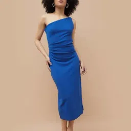 Ginger By Lifestyle Mid Blue Regular Fit Dress-picture-20