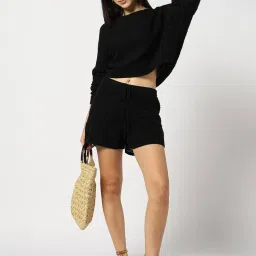 GAP Black Regular Fit Solid Shorts image 4