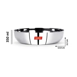 Sumeet Silver Stainless Steel Plates - Set of 6 image 4