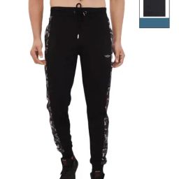Force NXT Black & Charcoal Melange Cotton Regular Fit Printed Joggers - Pack Of 2-picture-45