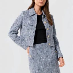 Forever New Blue Embellished Jacket-image-72