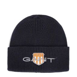 Gant Navy Cotton Small Beanies-picture-26