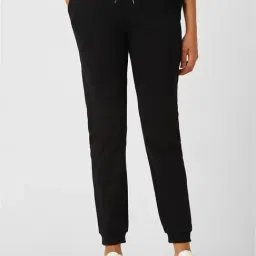 Van Heusen Black Regular Fit Mid Rise Joggers-picture-18