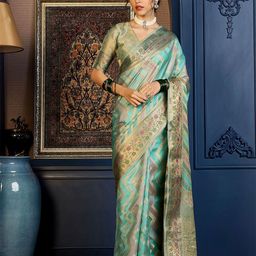 Sangria Woven Design Organza Zari Saree-picture-12