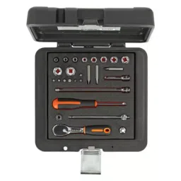 Bahco Bit Socket Set Imperial 1/4 inch with Ratchet Square, 6722M-image-15