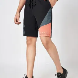 Ajile By Pantaloons Black Cotton Slim Fit Printed Shorts image 3