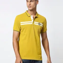 Being Human Beige Regular Fit Polo T-Shirt-image-36
