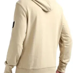Calvin Klein Beige Regular Fit Hooded Sweatshirt image 2