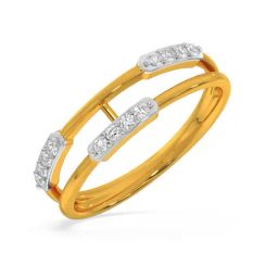 Kisna Diamond & Gold Jewellery Rue for her 14k (585) Diamond & Gold Ring For Women-picture-36