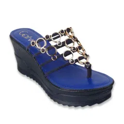 Catwalk Women's Blue Thong Wedges-picture-29