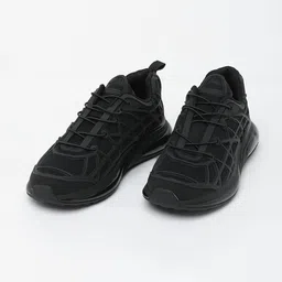 Snitch Men Textured Round Toe Lace Ups Sneakers-image-76