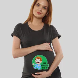 SillyBoom Women Charcoal Printed T-shirt-picture-24