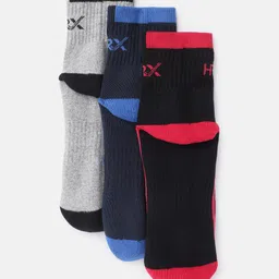 HRX by Hrithik Roshan Men Set of 3 Patterned Above Ankle-Length Socks image 3