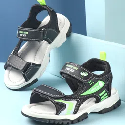 Cute Walk by Babyhug Slip On Sandals with Velcro Closure - Black-picture-13