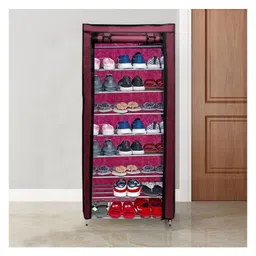 Urban Choice 9Layer Maroon Metal Shoe Rack Durable, Space Saving Organizer for Home & Office-picture-19