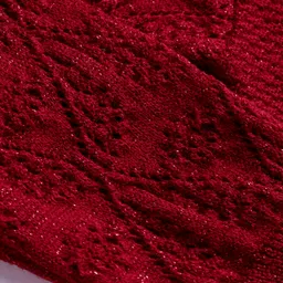 Pine Kids Knit Full Sleeves Solid Color Pullovers Sweater- Red image 4