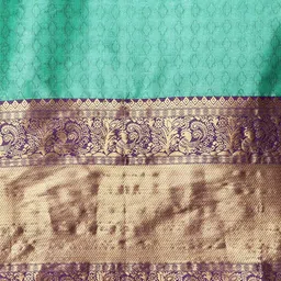 LeeliPeeri Designer Woven Design Zari Banarasi Saree With Unstitched Blouse Piece image 5