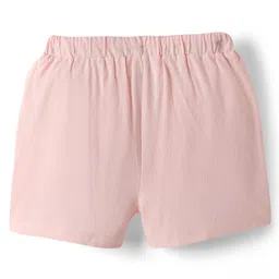 Pine Kids Disney 100% Cotton Oversize Drop Shoulder Half Sleeve Short Night Suit With Disney Princess Graphics - Light Green & Pink image 5