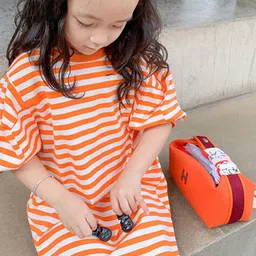 StyleCast x Revolte Striped Balloon Dress image 1