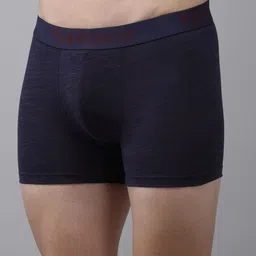 van heusen innerwear Van Heusen Men Navy Textured Soft Touch Superior Comfort Trunks 8905325599180 image 4