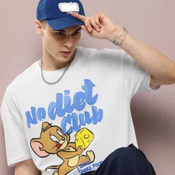 Kook N Keech Toons Tom & Jerry Print Oversized Pure Cotton T-shirt-picture-12