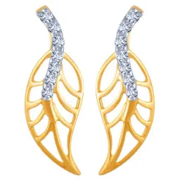 P.C. Chandra Jewellers 14 kt Gold & Diamond Earrings-picture-35