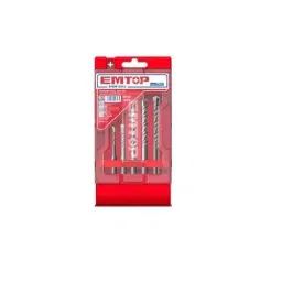 Emtop SDS Plus Tungsten Carbide 5 Pcs Hammer Drill Bits Set, EHDR12052 image 2