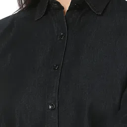 Smarty Pants Black Denim Shirt image 4