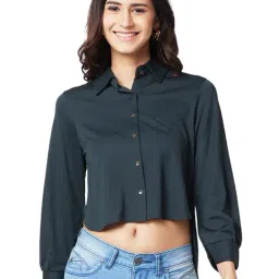 Izel Blue Regular Fit Casual Shirt-picture-40