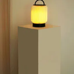 FIG Living Off-White Paper Tote Lamp image 4