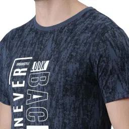 Force NXT Insignia Blue Cotton Regular Fit Printed T-Shirt image 4