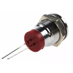 RS PRO Red Panel Mount Indicator 2V DC, Mounting Hole Size 12 mm, Termination Type , Model No 211954 image 3