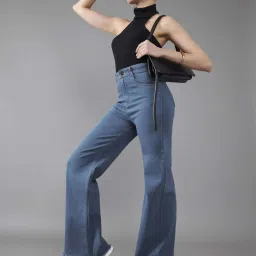 Dolce Crudo Blue Flared Fit Jeans image 4