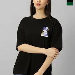 Kushi Flyer Women Floral 2 Printed Extended Sleeves Applique T-shirt-image-92
