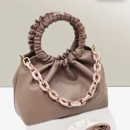 MAGNIFIQUE Textured PU Sling Bag with Quilted-picture-23
