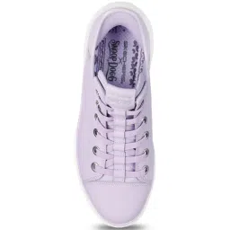 Skechers Women's SNOOP ONE-OG LEATHER Lavender SLIP INS Casual Sneakers image 4