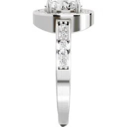 Sparkles White Gold Lab Grown 33 Diamond 14KT 1.1ct Oval Ring For Women image 4