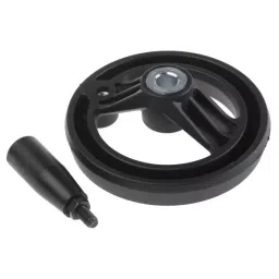 RS PRO Black Glass-Fibre Reinforced Technopolymer Hand Wheel, 100 mm diameter Model No 1611988 image 2