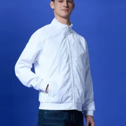 Pepe Jeans White Regular Fit Printed Jacket image 3