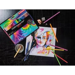 Stabilo Aquacolor Arty Aquarellable Colored Pencil Set Multicolor for Artists, Students, Hobbyists, 1636/1-20 (Set of 36) image 3