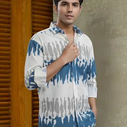 Moda Rapido Men Tie and Dye Printed Casual Shirt image 3