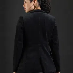 Campus Sutra Black Regular Fit Jacket image 2