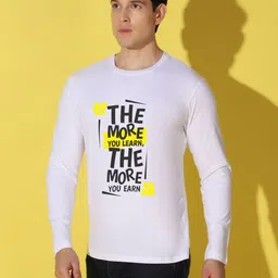 WOOSTRO Men Typography Printed Slim Fit T-shirt image 1
