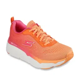 Skechers Women's MAX CUSHIONING ELITE Orange Walking Shoes image 2